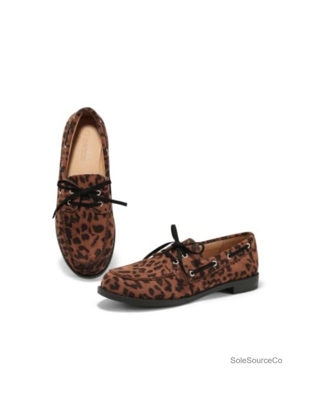 Faux Suede Slip On Loafers Lace Up Boat Shoes Comfortable Flats